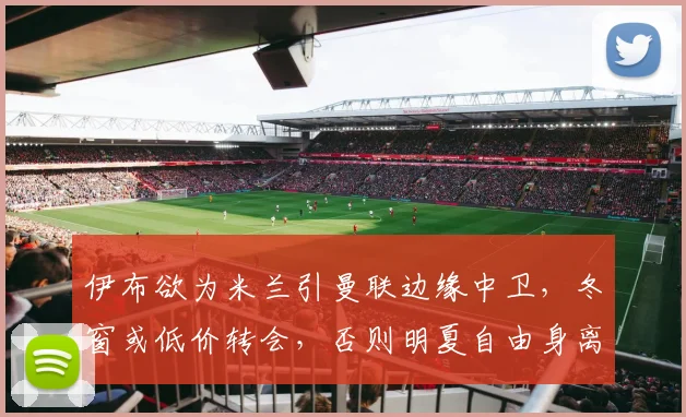 伊布欲为米兰引曼联边缘中卫，冬窗或低价转会，否则明夏自由身离队